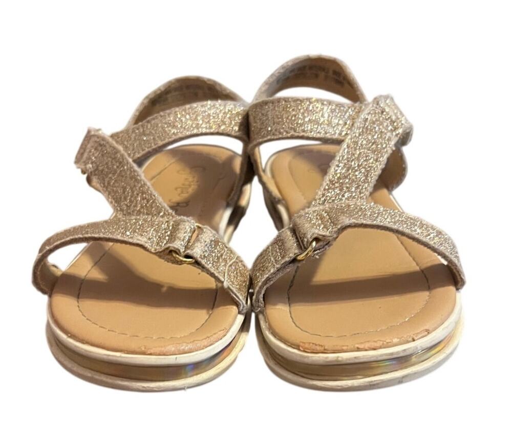 Cynthia Rowley Gold Glitter Sandals Size 10